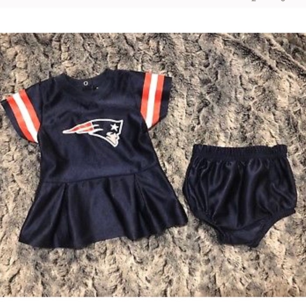 NFL New England Patriots infant girls two piece